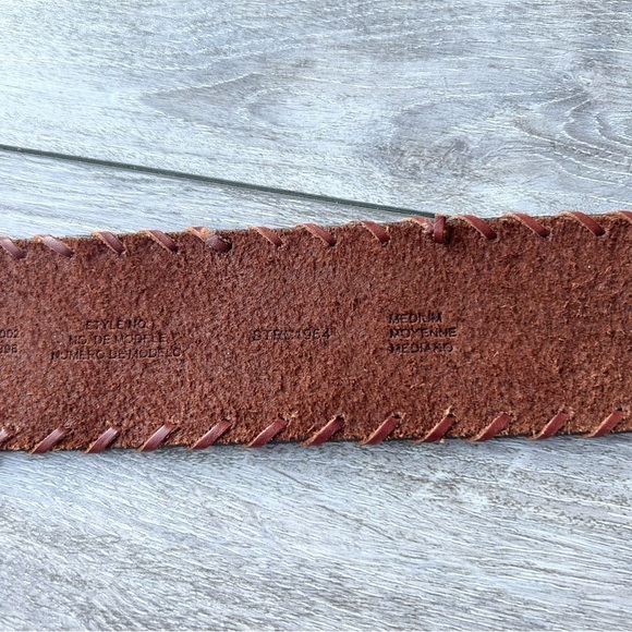 Liz Claiborne Wide Braided Leather Belt